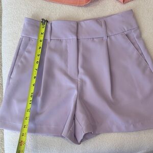Express High Waist Lavender Shorts